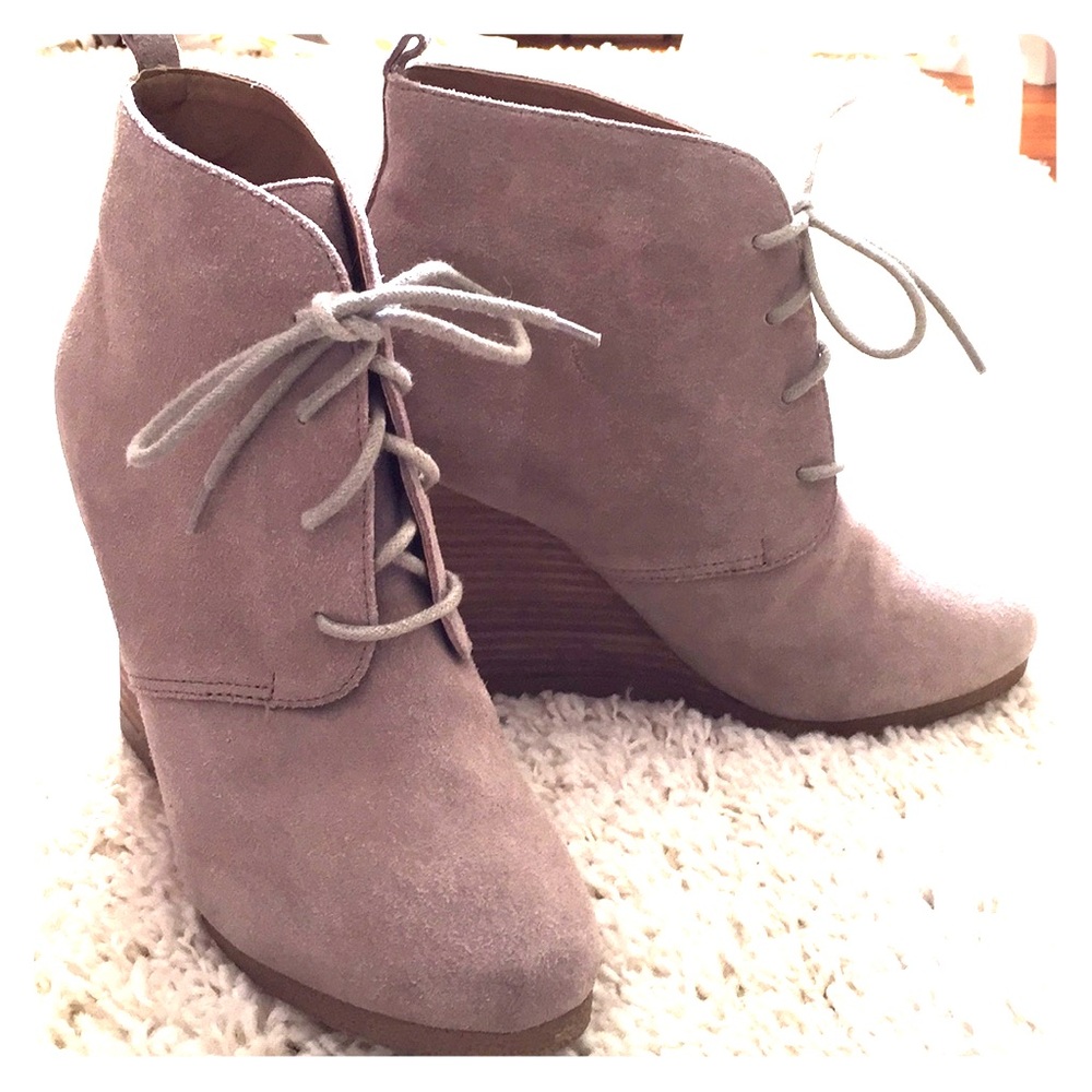 Steve Madden Danni High Wedge Leather Bootie 9.5